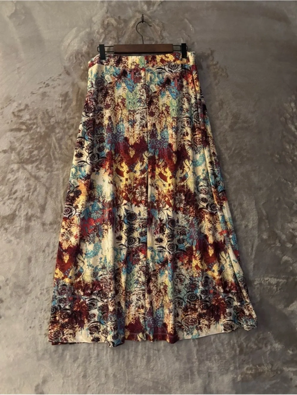 Jones Studio Abstract Maxi Skirt Women’s Size L Multi-Color